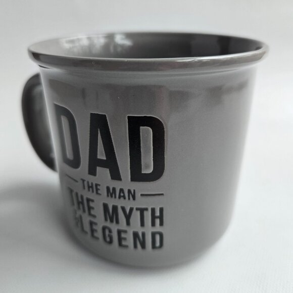 Dad The Man The Myth The Legend Grey Ceramic Coffee Mug 18 Oz By MRKT Finds - Picture 11 of 16